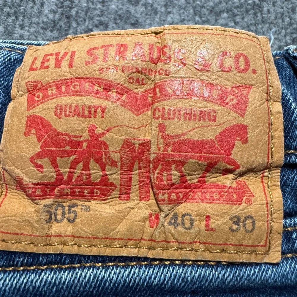 Levi's‎ 505 Regular Fit Jeans Mens W40 L30 Blue Denim Actual: 38x29